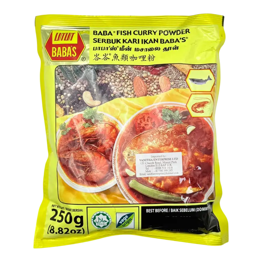 Baba's Fish Curry Powder (Mild) 250g