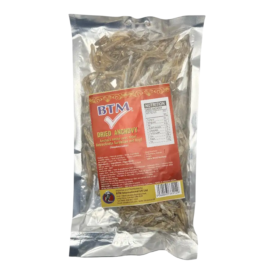 BTM Dried Anchovy (Head-On) 200g