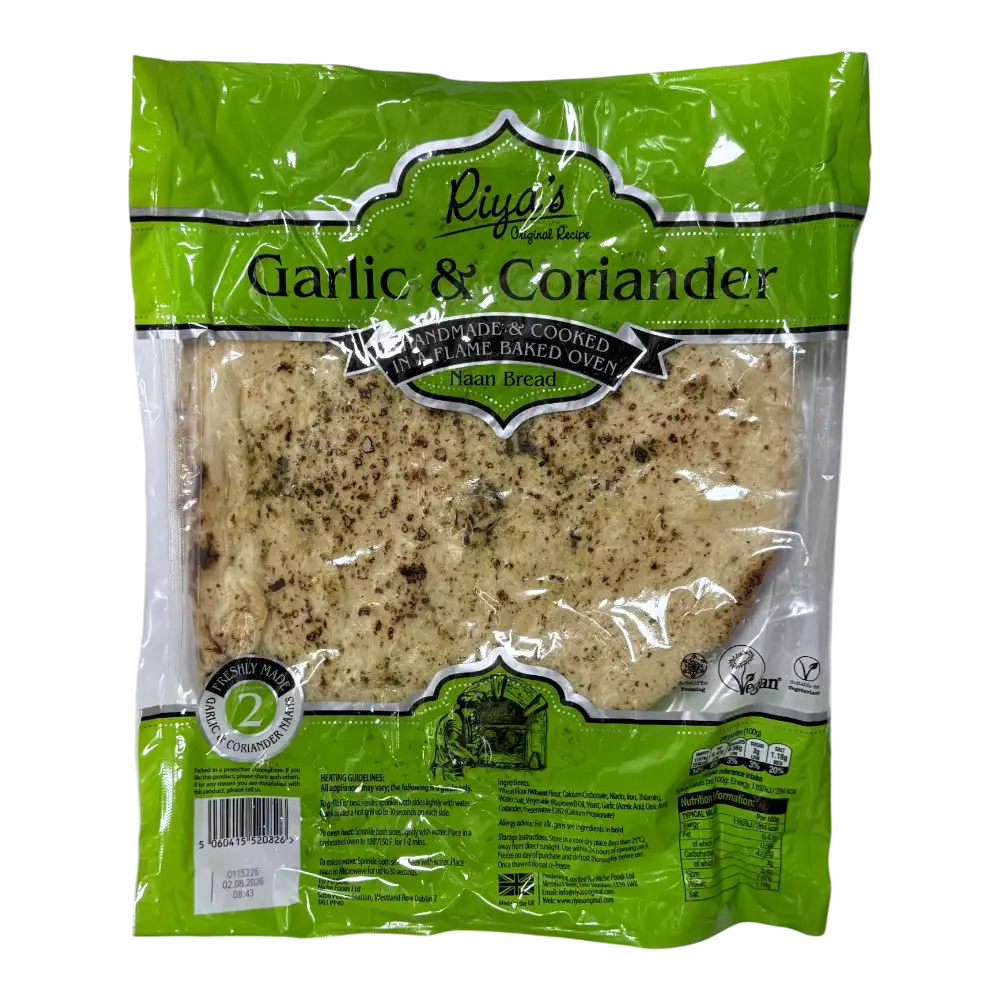 Garlic & Coriander Naan Breads 2Pcs (Big Size)