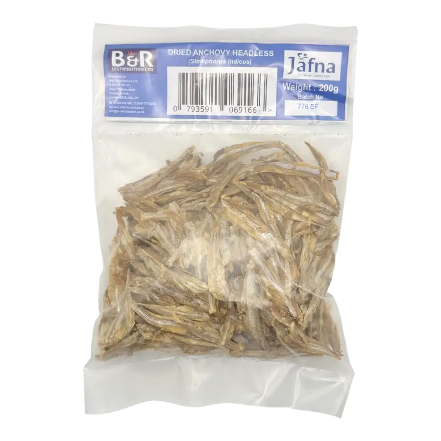 Jaffna Dried Anchovy Headless 200g