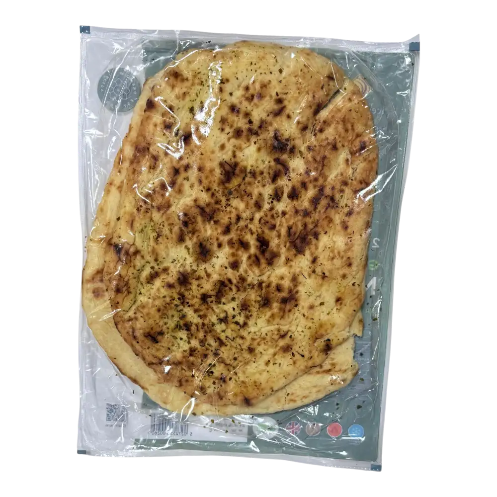 Leicester Bakery 2 Garlic & Coriander Naan Breads (Big Size)