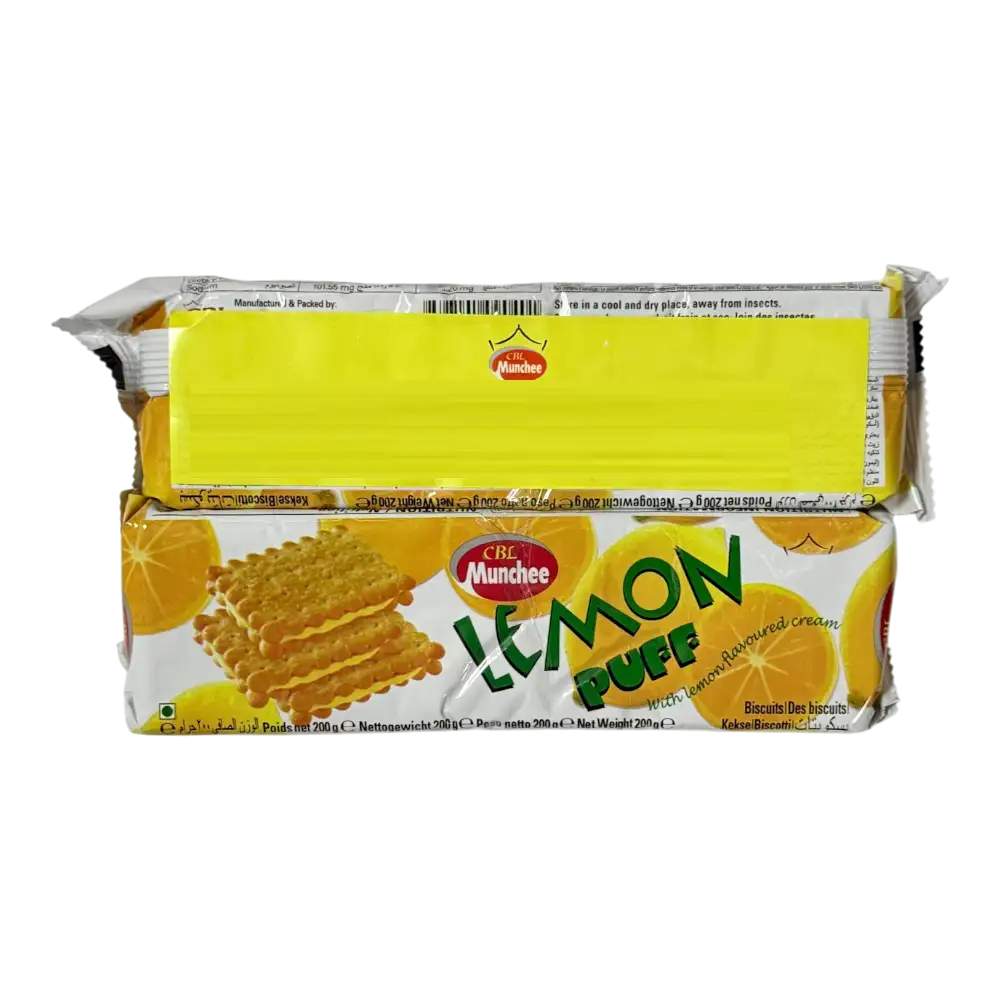 Munchee Lemon Puff Biscuits Twin Pack 2x200g