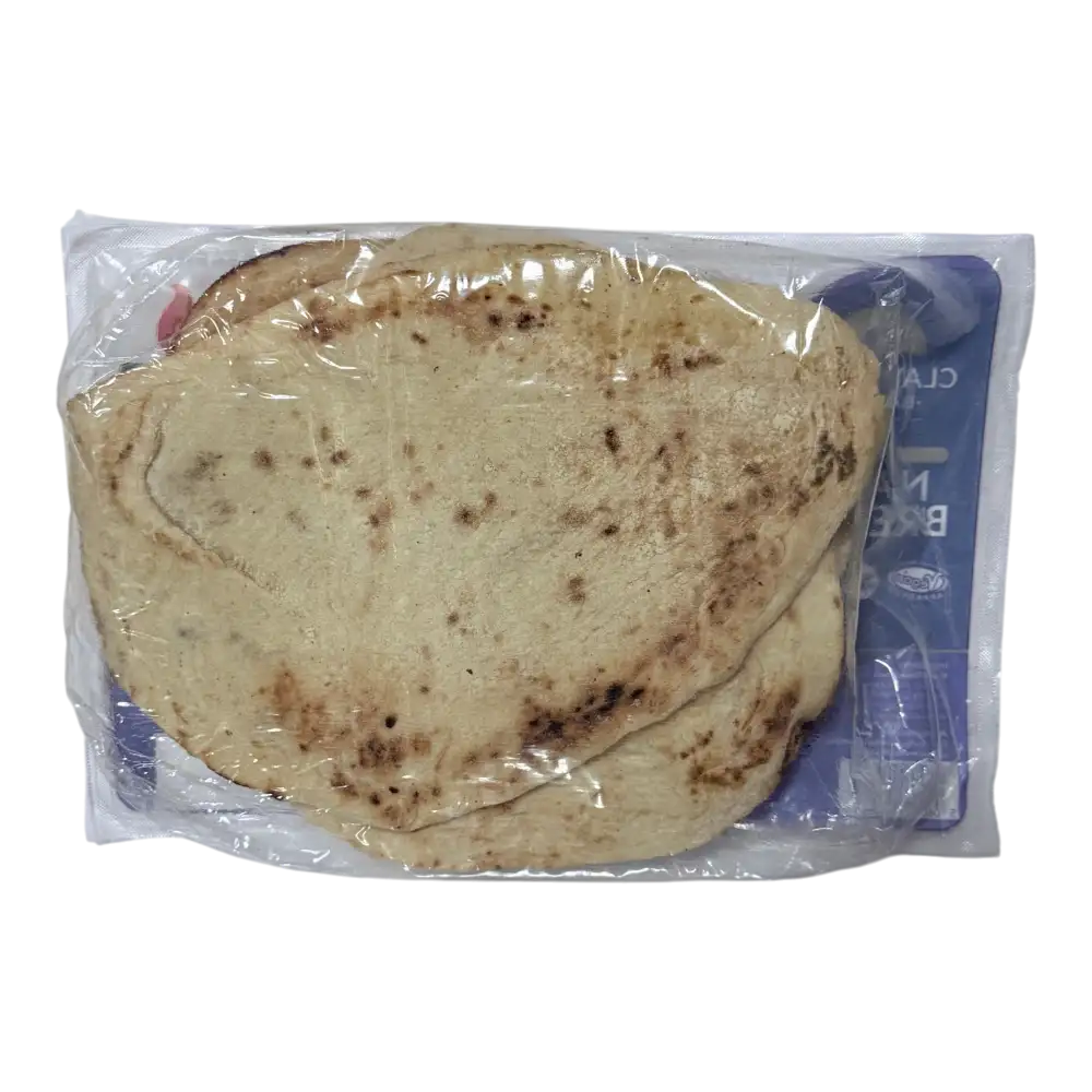 Plain Naan Breads 3Pcs (Flame Baked)