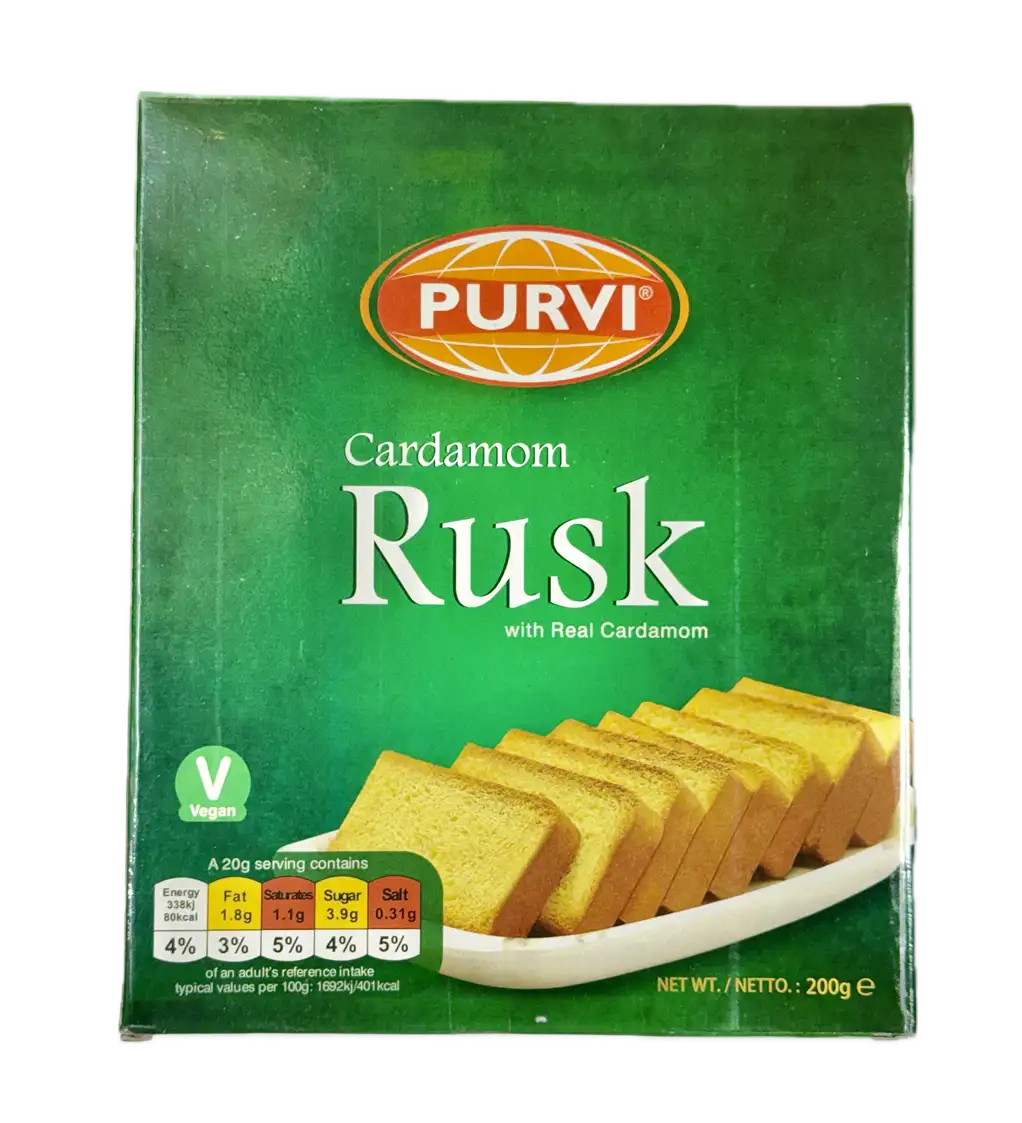 Purvi Cardamom Rusk 200g