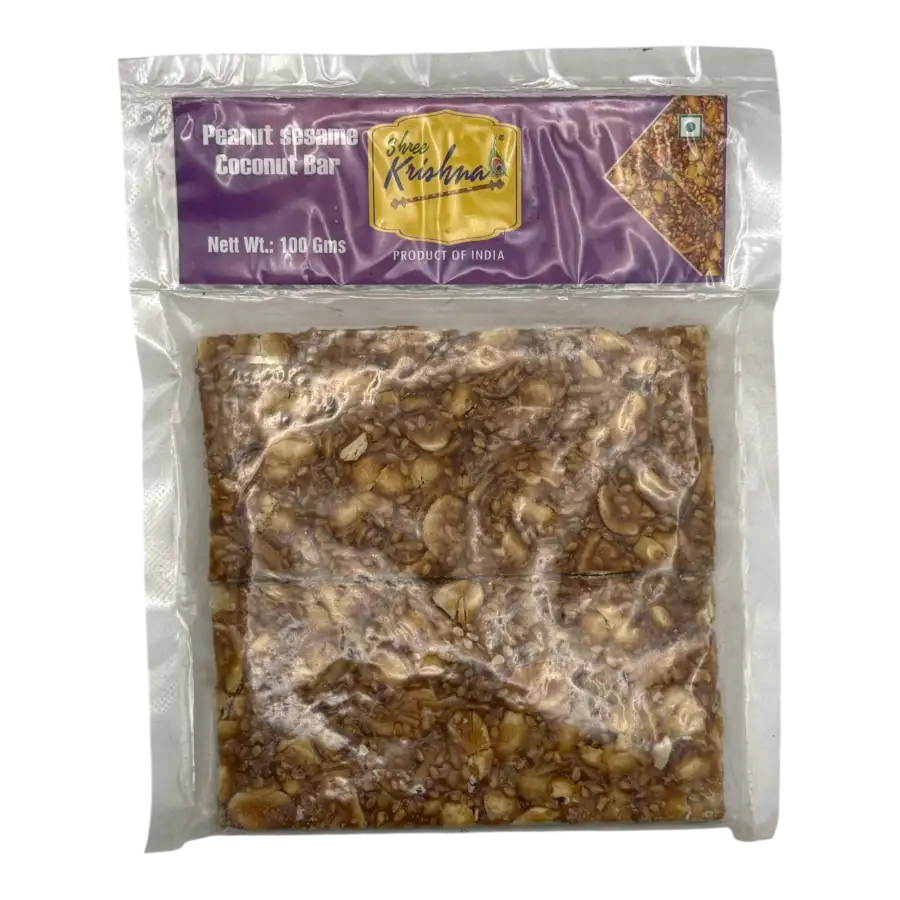 Shree Krishna Peanut Sesame Coconut Bar 100g
