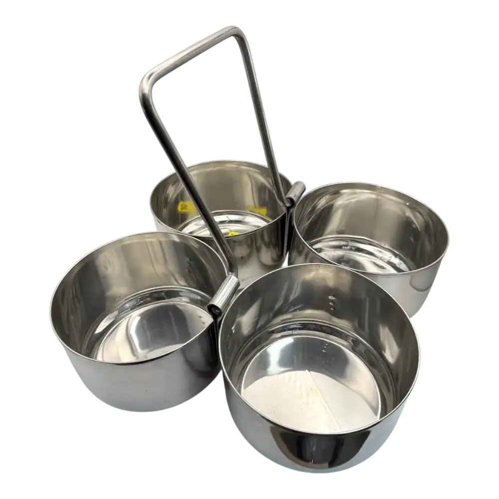 Stainless Steel Chaumukha 4 Set