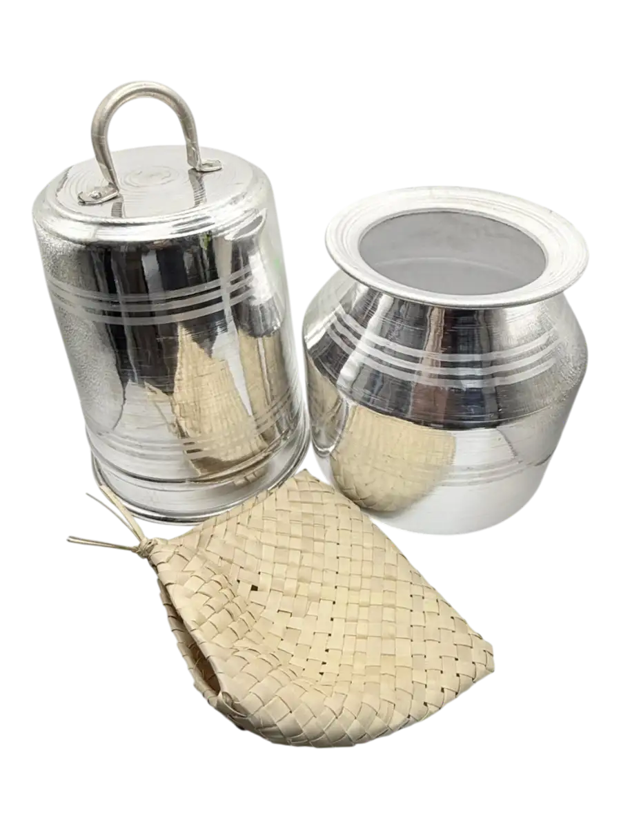 Thurkas Pittu Pot With Lid (Aluminium)