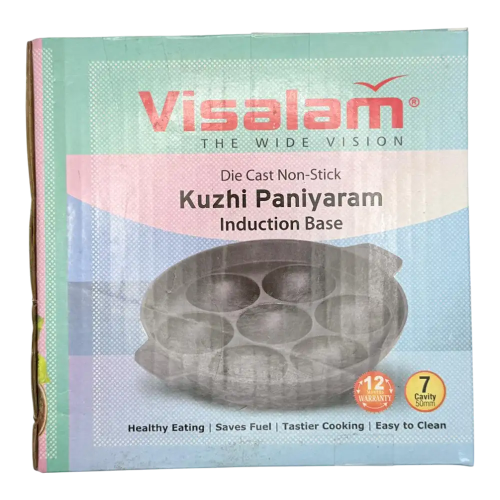 Visalam Non-Stick Kuzhi Paniyaram 7 Cavity (Induction Base)